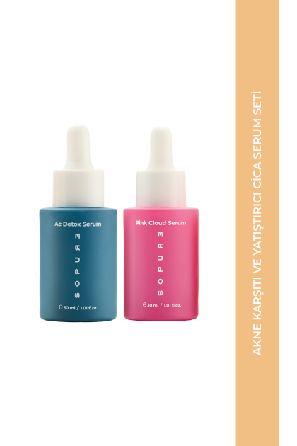 Akne Karşıtı ve Nemlendirici&Yatıştırıcı Serum Seti