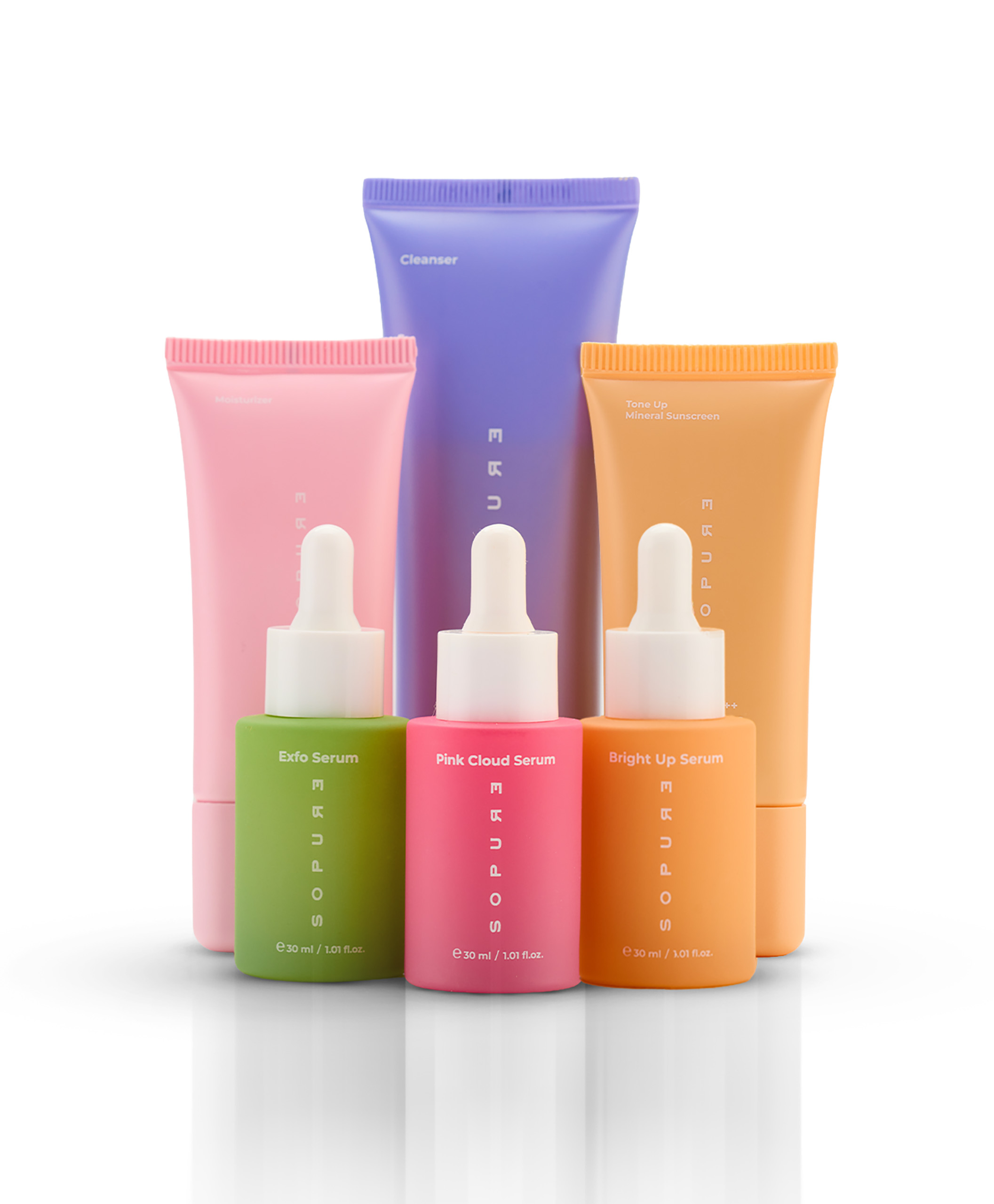 Peeling Serum ve Leke Serumu İçeren Üçlü Serum Seti ve Günlük Bakım Rutini-2