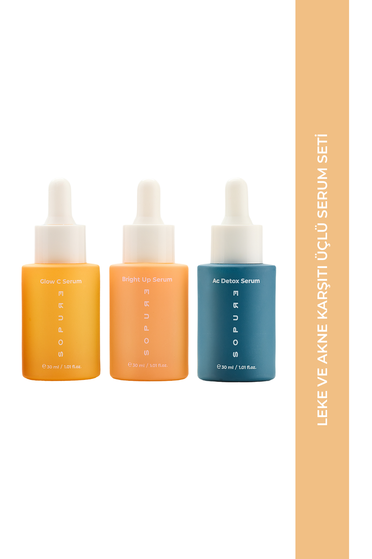 Leke ve Akne Karşıtı Üçlü Serum Seti
